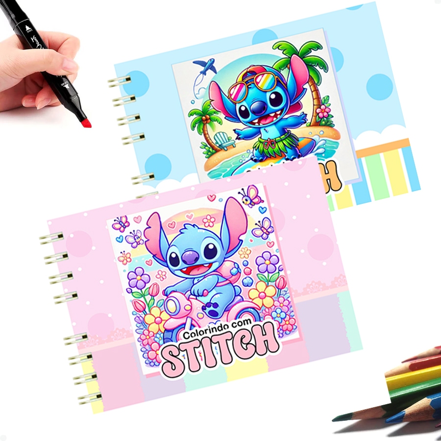 Livro de Colorir Infantil 50 Folhas | Caderno de Desenho Fofo para Pintar com Ilustrações Encantadoras