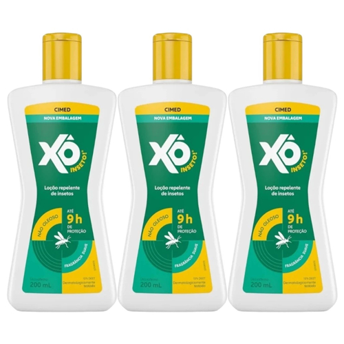 Kit 3 Unidades Repelente Xô Inseto 200ml