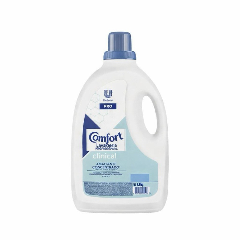 Comfort Lavanderia Clinical 5L Amaciante Concentrado – Rende Mais, Roupas Macias e Cheirosas