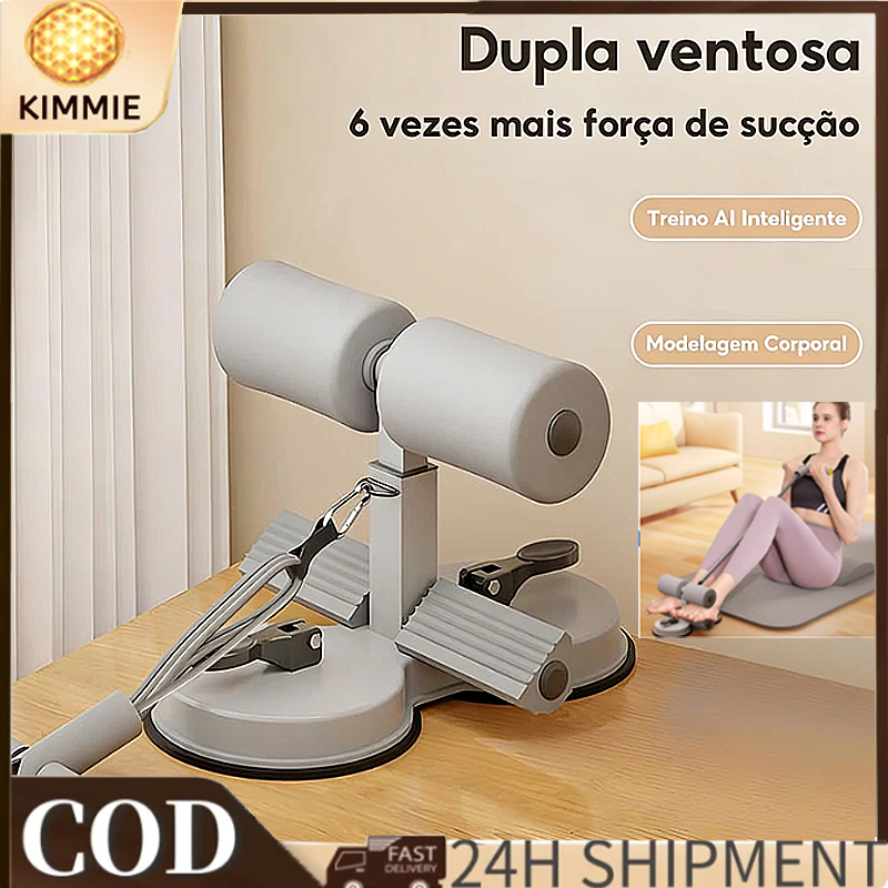 Aparelho auxiliar para abdominais com ventosas / Equipamento de ginástica para treinar os músculos abdominais
