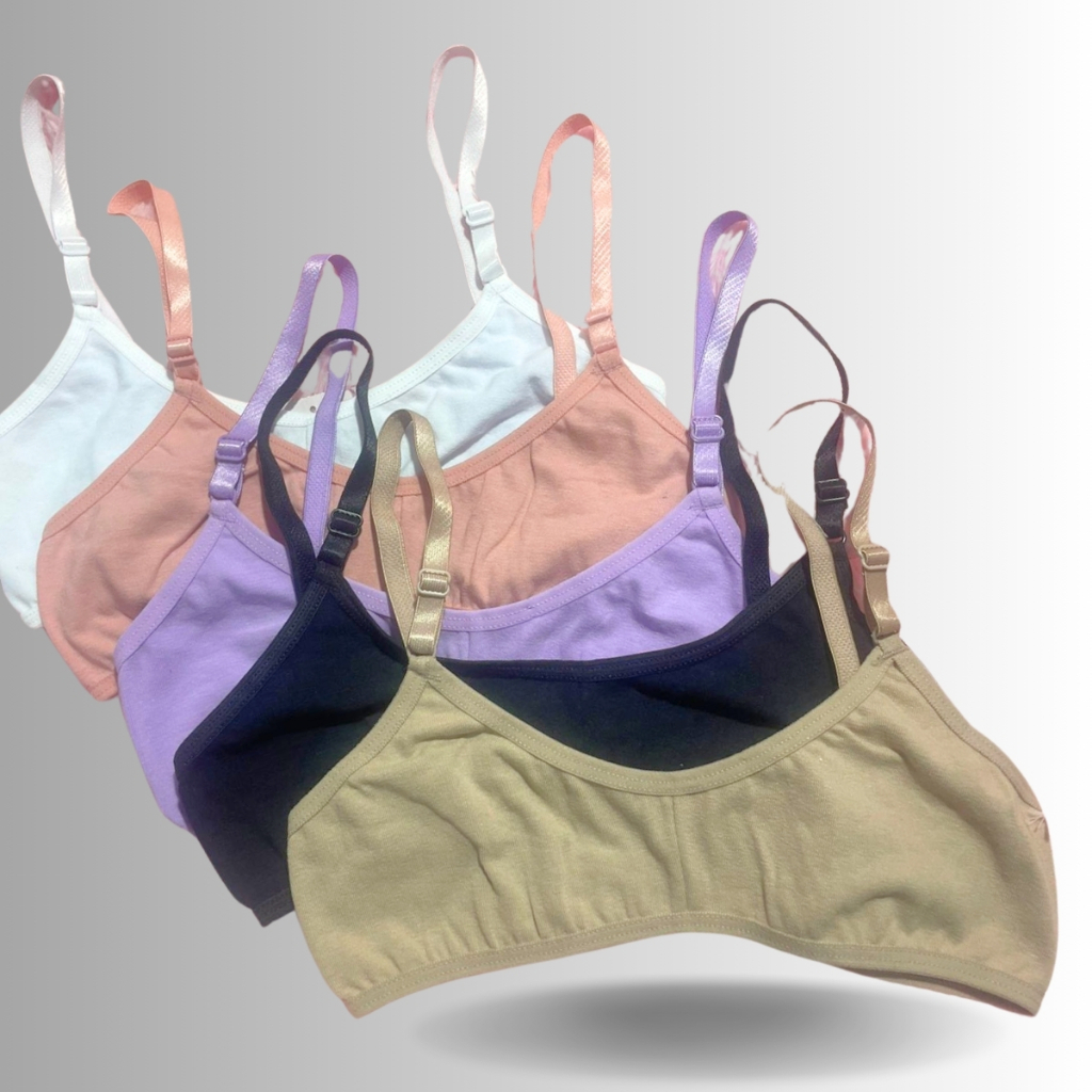 Sutiã Menina Moça Infantil Lingerie Liso Sem Bojo 100% Algodão