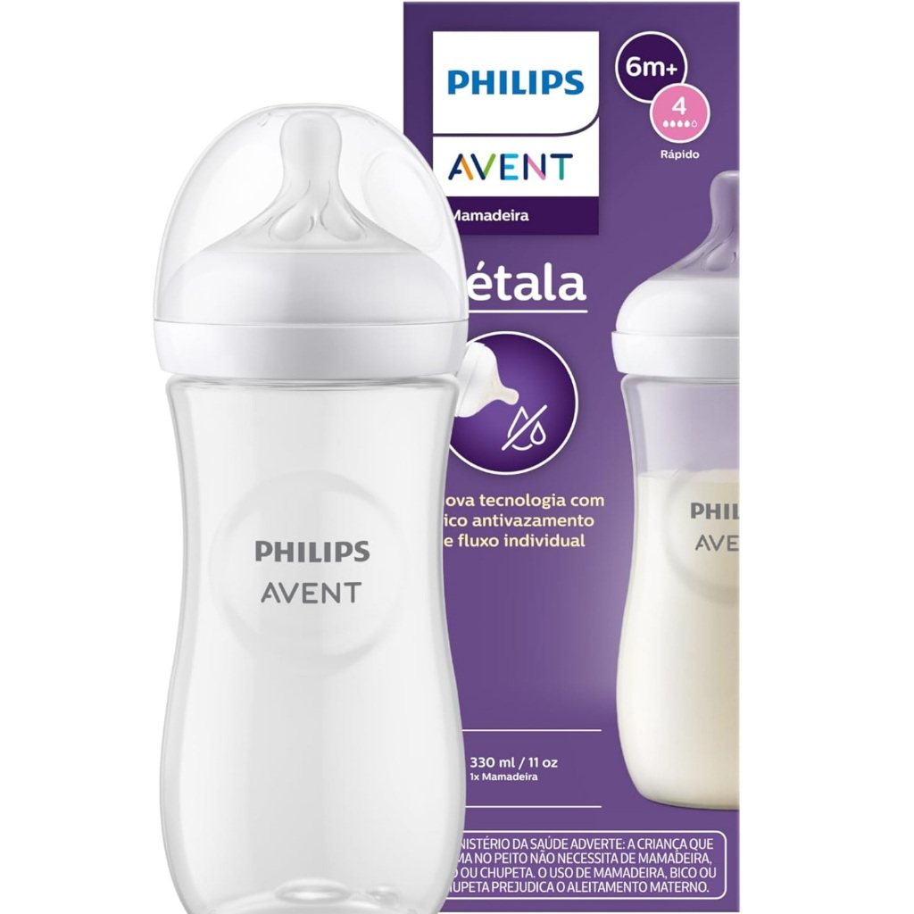 1un Mamadeira Avent Philips Pétala 3.0 - 330ml bico 4