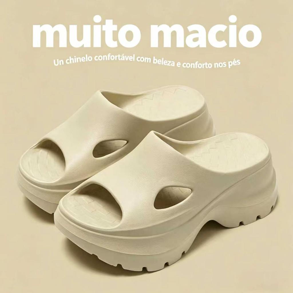 Pise nas Nuvens & Arraste Todos os Olhares! Chinelo Plataforma em EVA Hiper Confortável H605