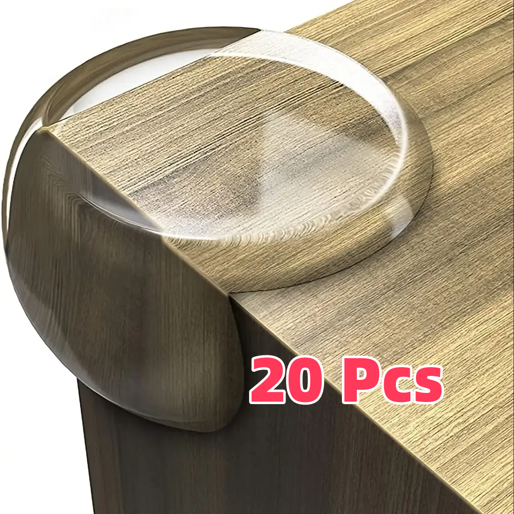 20 Protetor De Silicone De Mesa Quina Protetor Para Móveis  Quadrado e Rotundidade Quarto Cozinha Casa