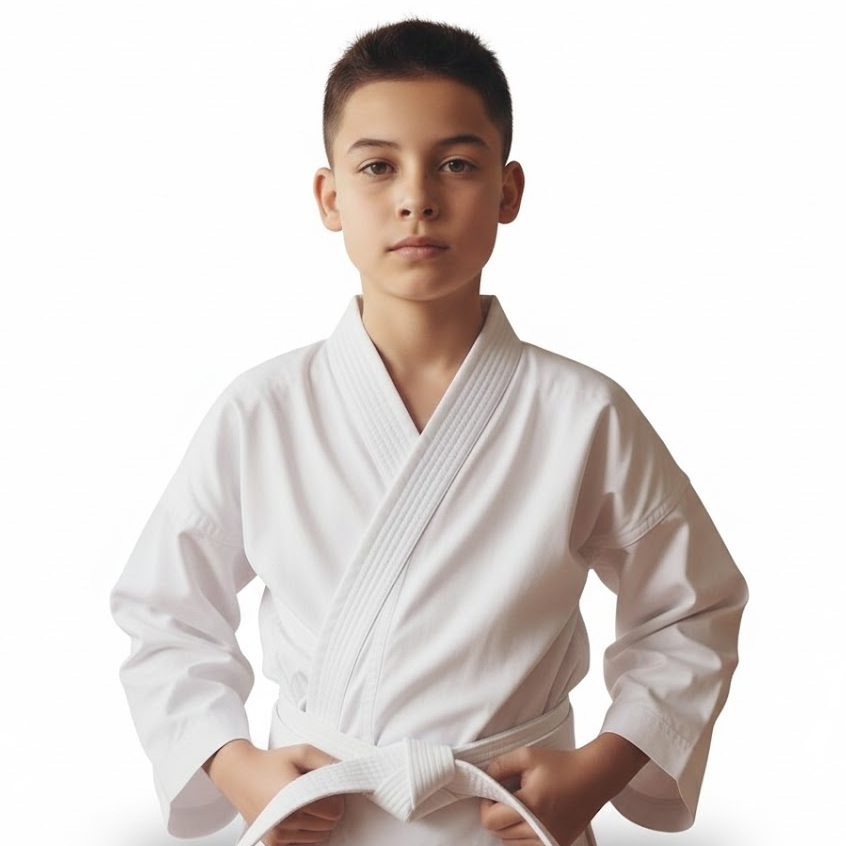 Kimono Karatê Branco C/ Faixa Gratis Algodão