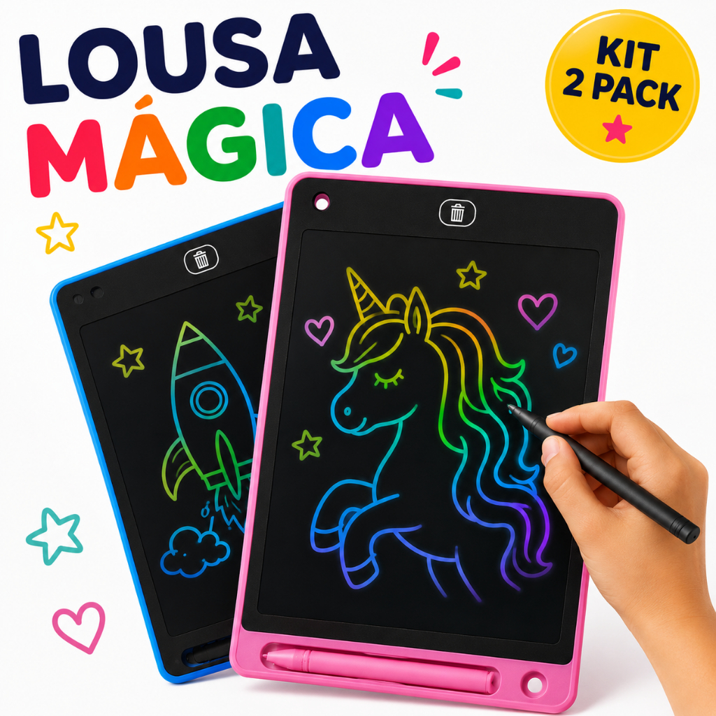 2 Tablet Magico Grande Lousa Magica Infantil Lousa Para Desenho