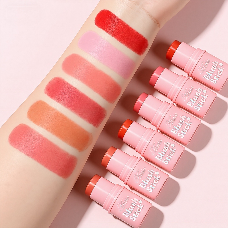 🎀Blush em Bastão Textura Cremosa Rosa Blush Stick Fácil de Esfumar Uso Diário 3.3