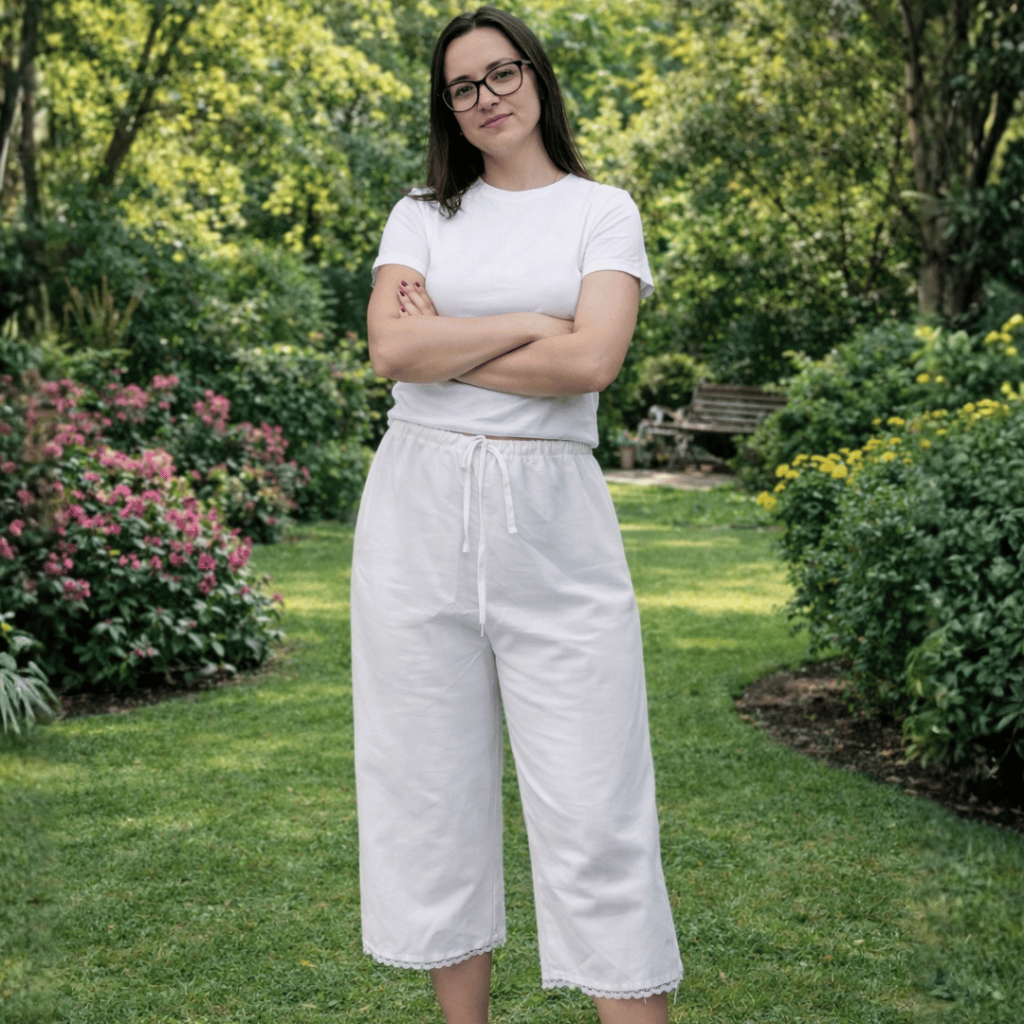 Roupa De Umbanda E Candomblé (calçolin) adulto até o joelho Tecido Oxford Renda Inglesa Entrega FULL