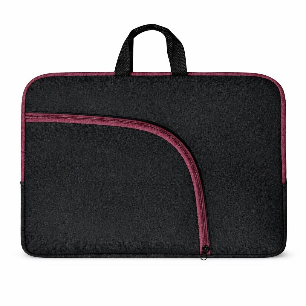 Capa Case Luva Maleta Mala Pasta Bolsa Para Notebook Ultrabook Alça de Mão Vinho 13/14.1/15.6 Polegadas