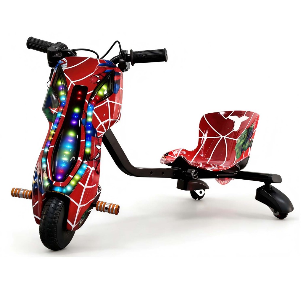 Triciclo Eletrico Infantil Drift 6.5" ，350w Velocidades,  Ótimo Presente de Aniversário， capacete e joelheiras in