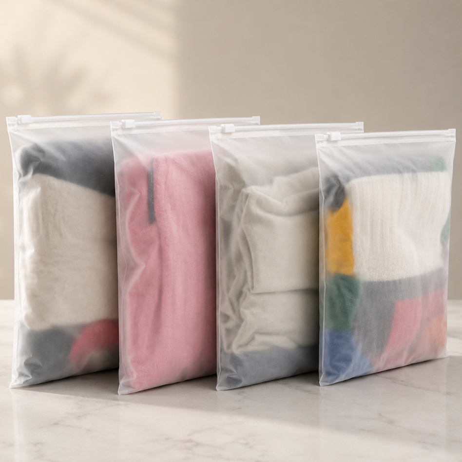 Saco Zip Lock Hermético Kit com 10 Abre e Fecha Multiuso Transparente M 35x45 - Promoção !