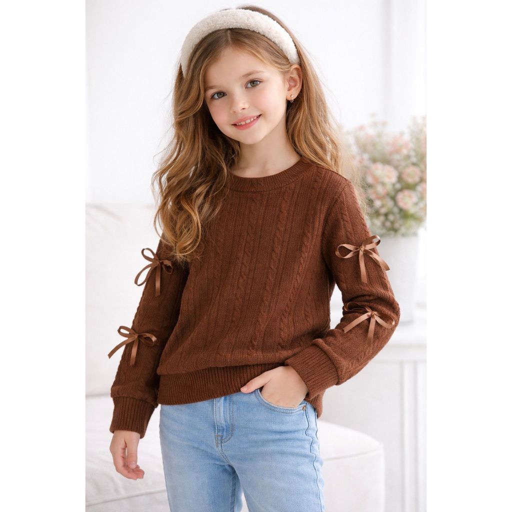 Blusa lacinho infantil e juvenil