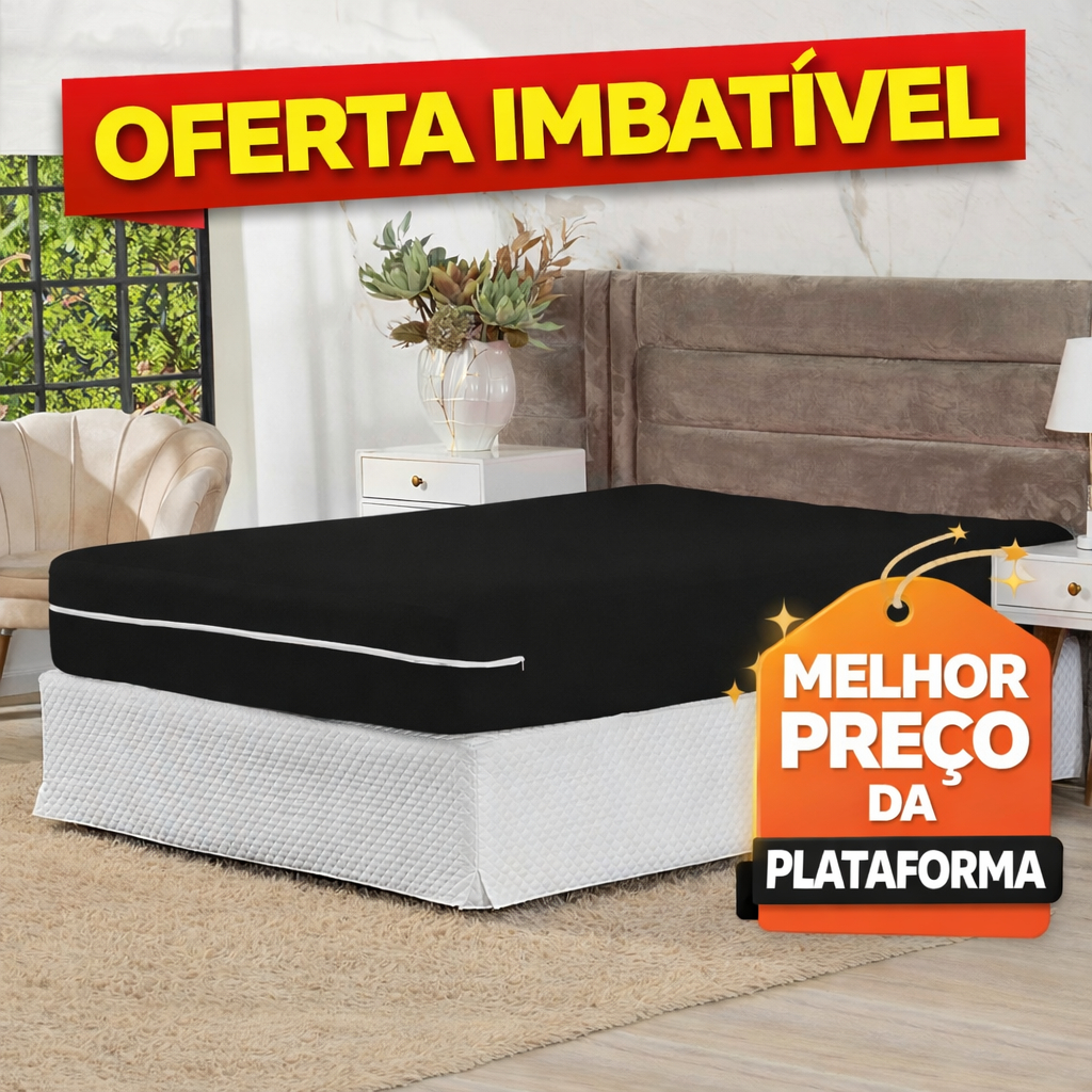 Capa Para Colchão Solteiro - Malha Gel Com Zíper
