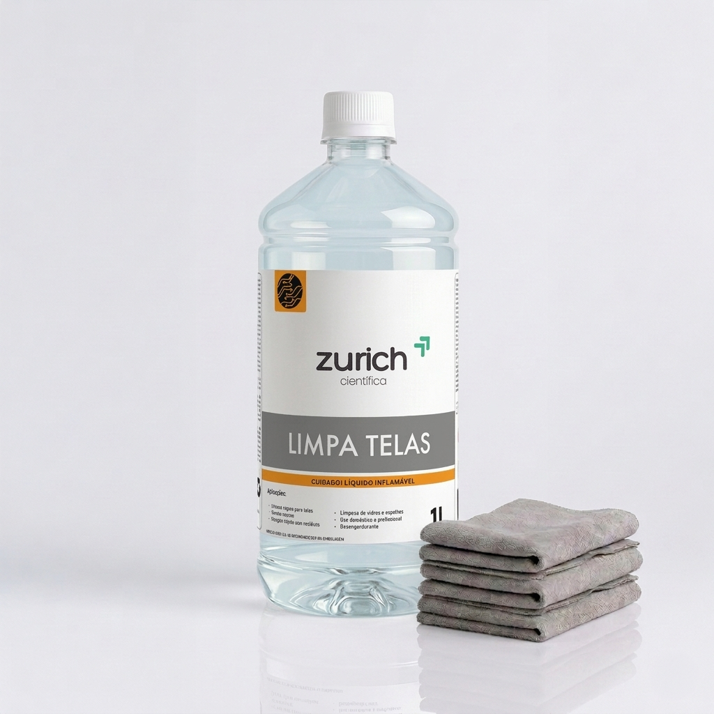 Kit Limpa Telas 1L + 3 flanelas para TV, Celular, Monitor e Espelhos não deixa rastro ou mancha