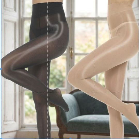 Meia Feminina Ultra Fina 70D em Cetim – Realça as Pernas, Efeito Modelador e Conforto Extremo Para Uso Diário