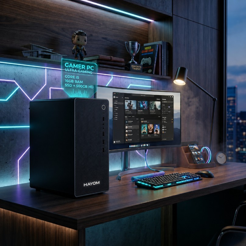 Computador CPU PC Gamer Barato Intel i5 16GB RAM SSD 120GB 500GB HD Wi-Fi Nota Fiscal