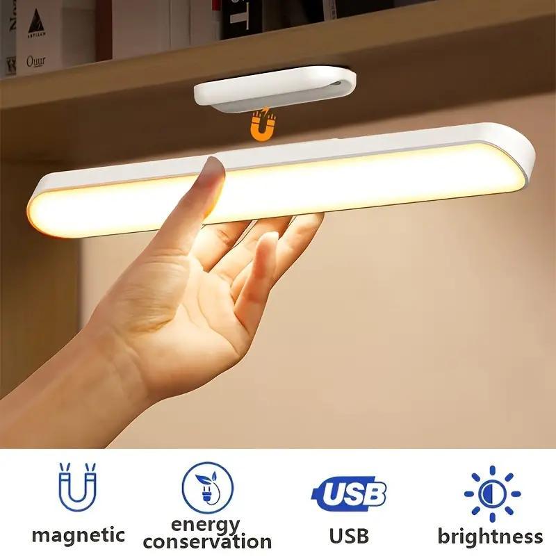 Luminária LED de Proteção para os Olhos Luz de Leitura para Estudantes Carregamento USB Magnético.