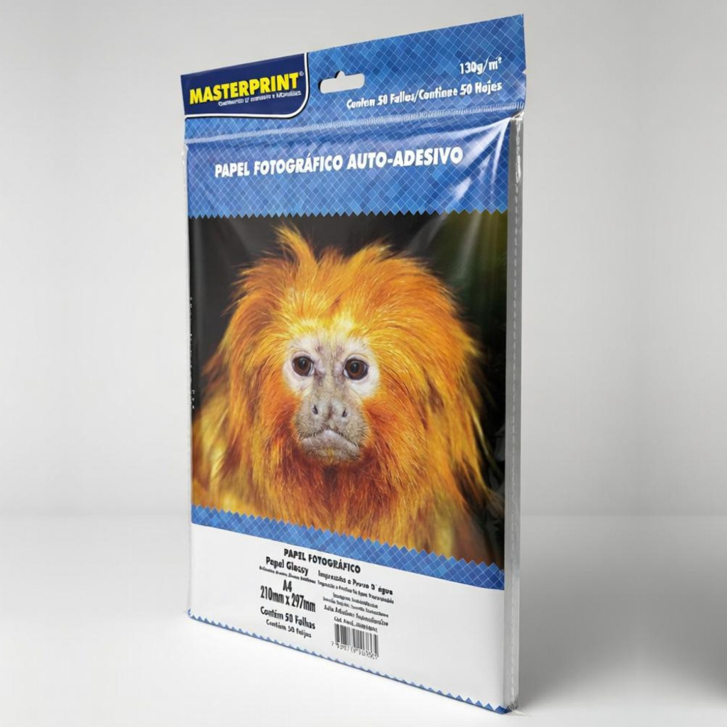 Papel Fotográfico Adesivo A4 Glossy 130g Masterprint