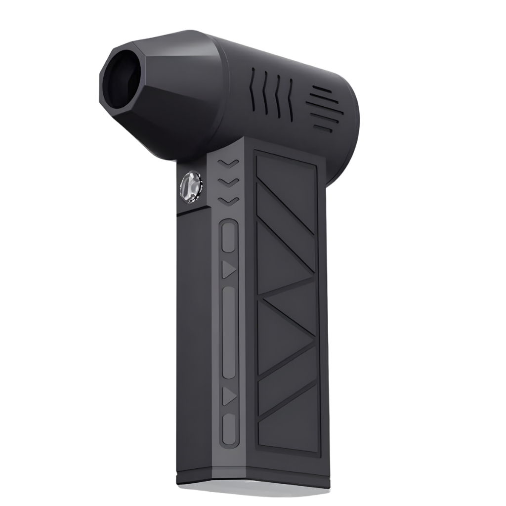 Mini Soprador de Ar X8 Turbo Preto P/ Poeira, churrasqueira, Carro Portátil Com Led