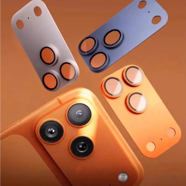 Protetor De Lente Compatível Com iPhone 17 Pro e 17 Pro Max Película De Câmera Em Alumínio