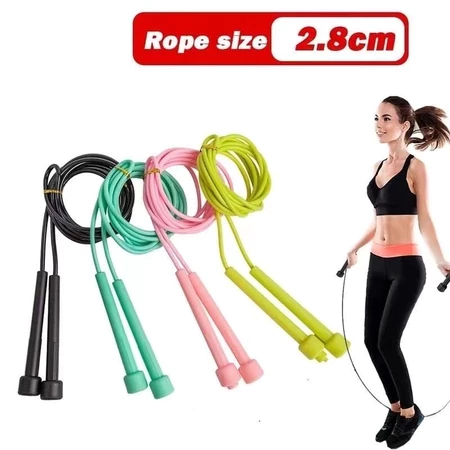 Corda de Pular Profissional PVC Ajustável 280cm - Ideal para Academia, Cardio, Emagrecimento e Treino Intenso - Resisten
