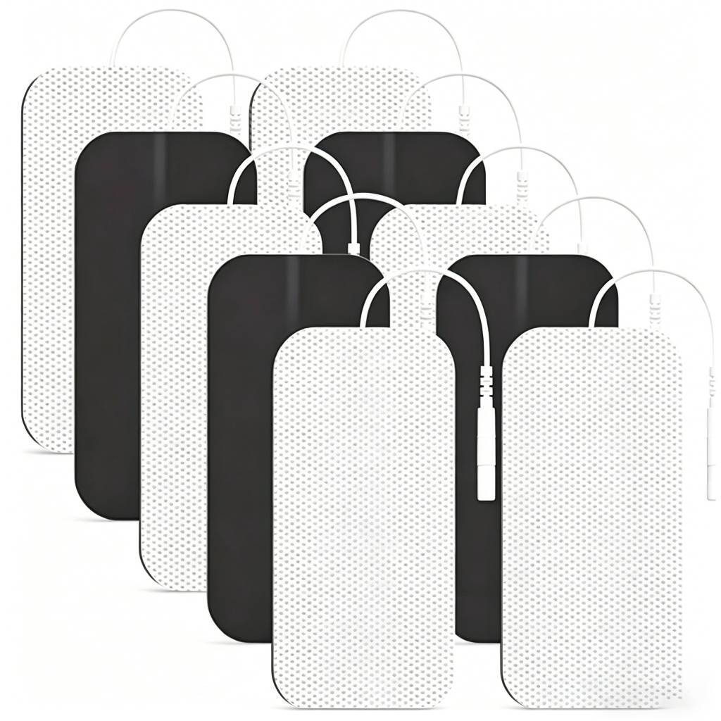 10 Peças Eletrodos Adesivos Autoadesivos Reutilizáveis Para Substituição De Máquina Digital 5x9 cm