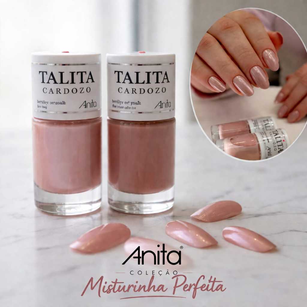 kit 2 esmaltes MISTURINHA PERFEITA da coleção Talita Cardozo