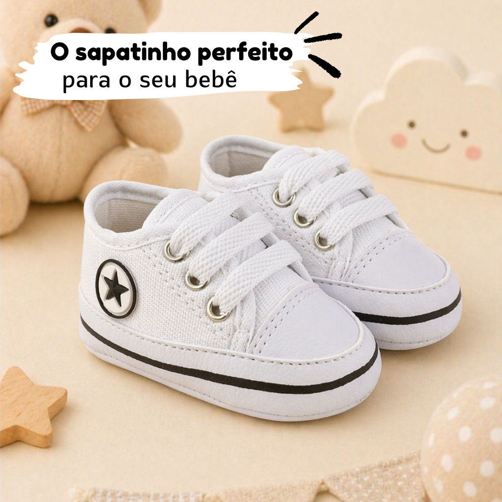 Sapatinho Infantil Bebê Cano Baixo – Confortável e Delicado