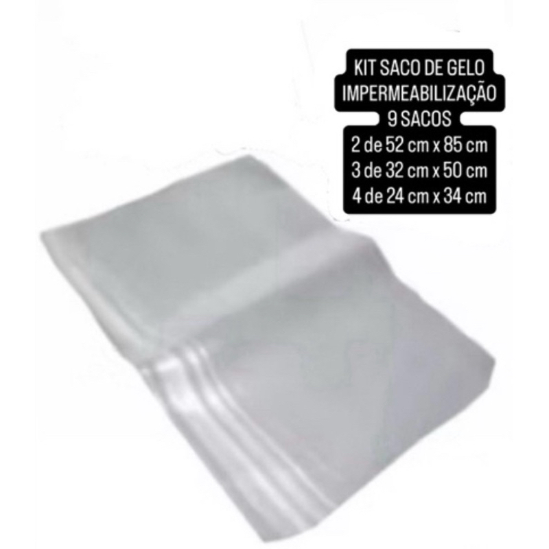 KIT 9 SACOS 0.10 POLIPROPILENO PRÓPRIO P/ IMPERMEABILIZAÇÃO REFORÇADO MOCHILA EB