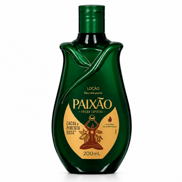 Loção Corporal Hidratante Paixão Cacau e Pimenta Rosa com Ação Desodorante 200ml