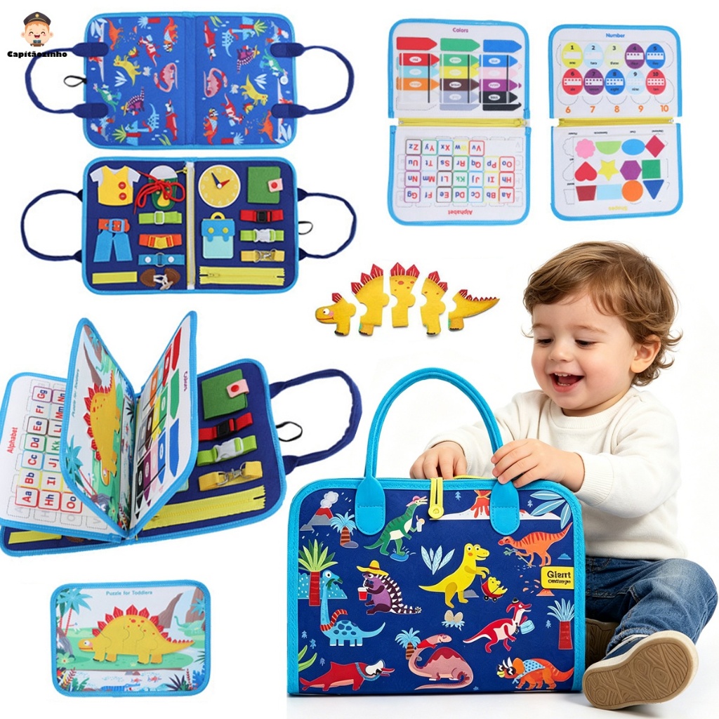Brinquedos Maleta Sensoriais Básicos De Habilidades De Vida Para Toddlers Montessori Busy Board