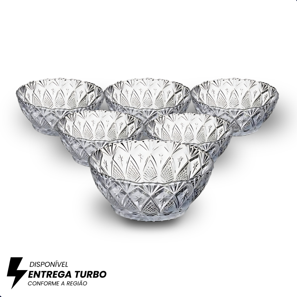 Tigelas de Vidro 150ml – Kit 6 a 24 Peças para Sobremesa, Molhos e Petiscos