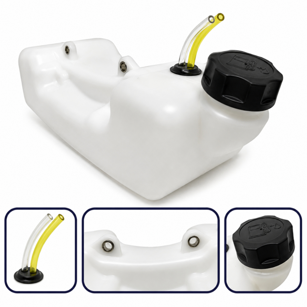 Tanque Combustível Com Tampa E Mangueiras Para Roçadeira 1.2L Gasolina Universal 43cc/52cc/62cc