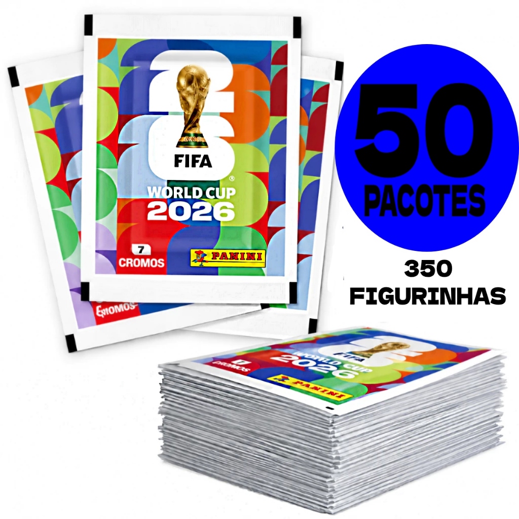 Figurinhas Copa do Mundo 2026 Produto Original Complete seu album 5/10/20/50 pacotes