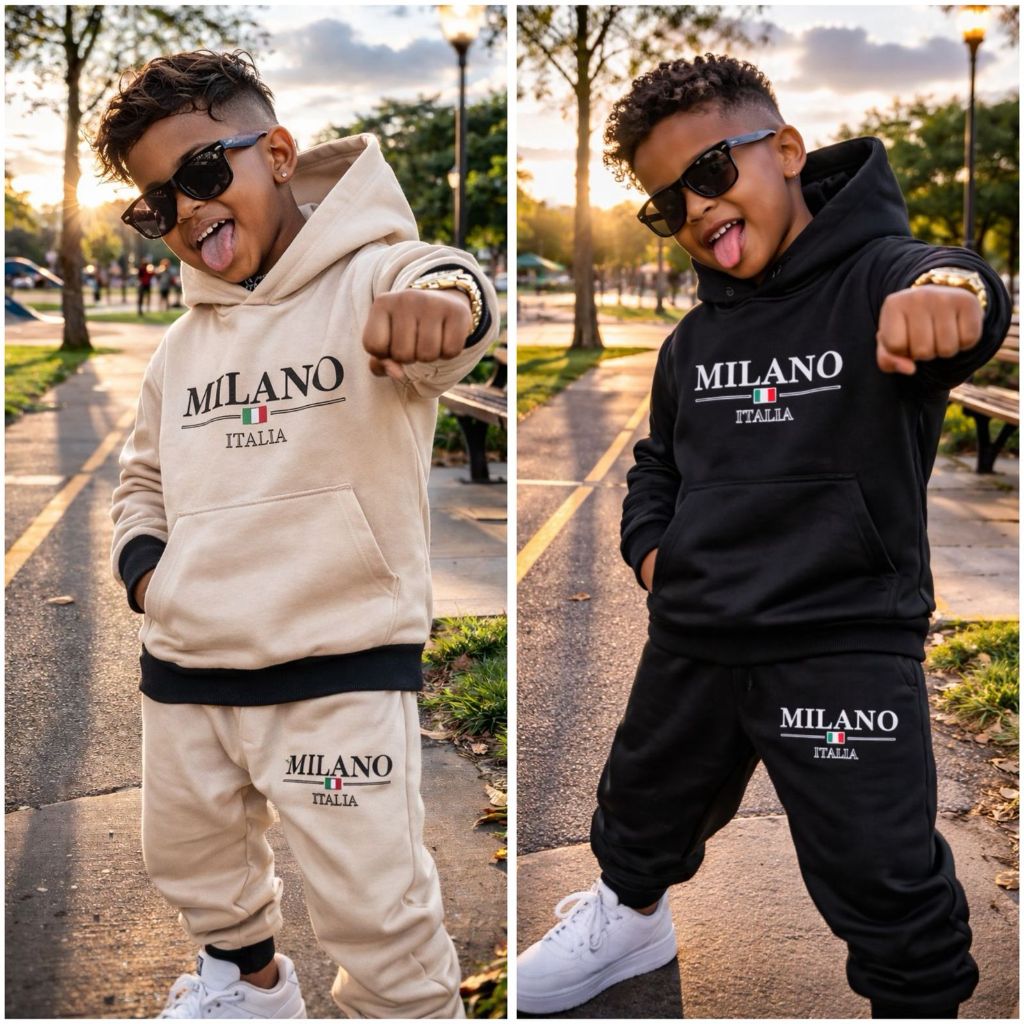 Conjunto de Frio Infantil Masculino em Chimpa – Do 4 ao 14 Anos | Quentinho e Confortável