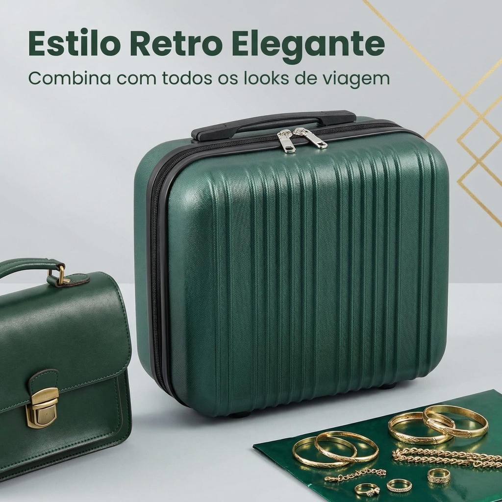 Frasqueira de ABS para viagem Maleta de Mão organizador de viagem