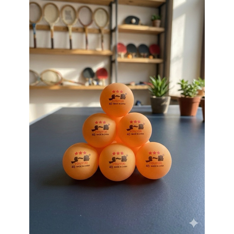 kit 6 bolinhas tênis de mesa (ping pong) 3 estrelas profissional