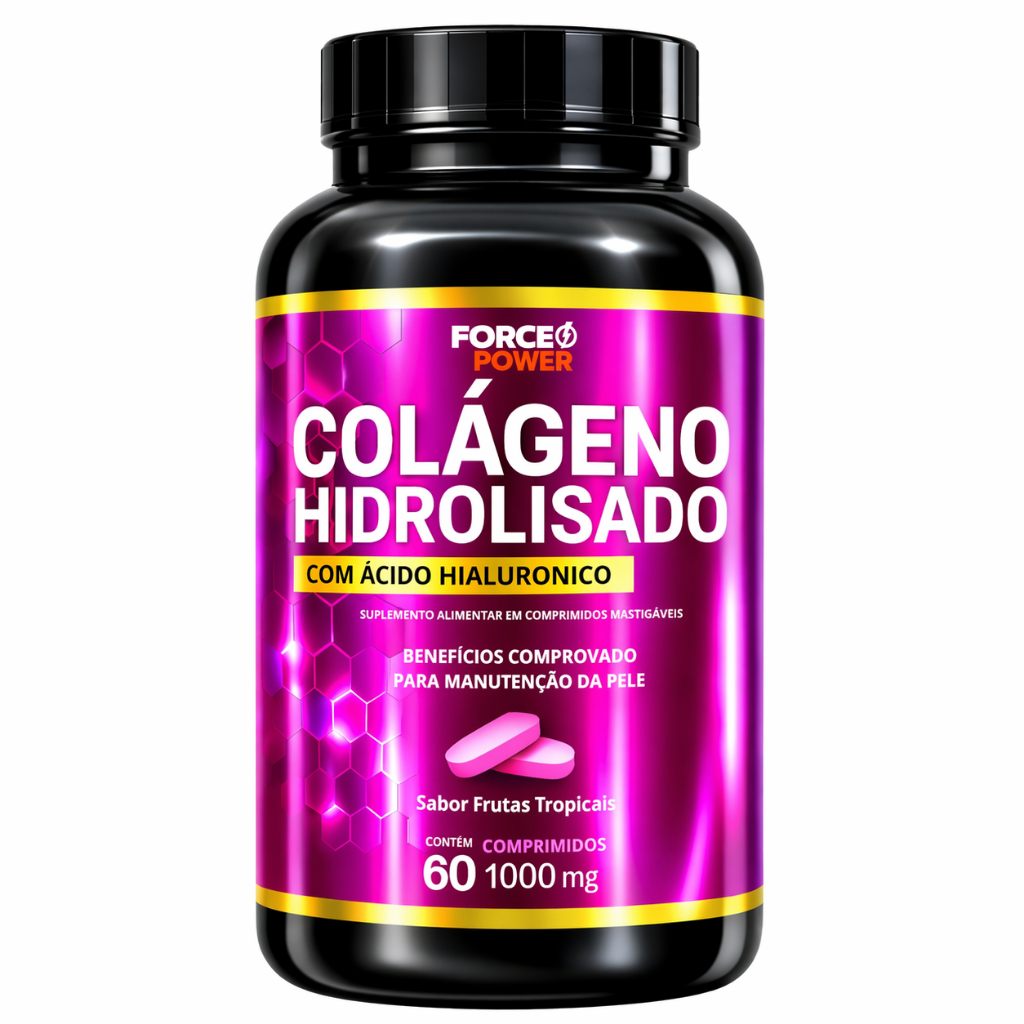 Colageno Hidrolisado com Acido Hialuronico para Pele Unhas e Cabelo - ENVIO EM 24 HORAS