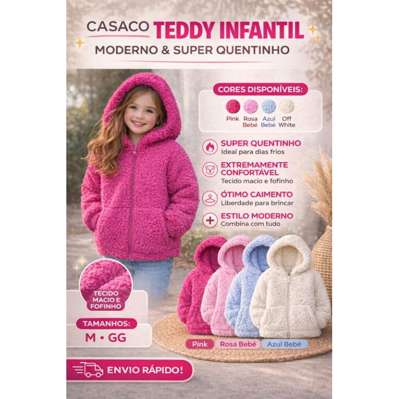 Casaquinho Teddy Infantil
