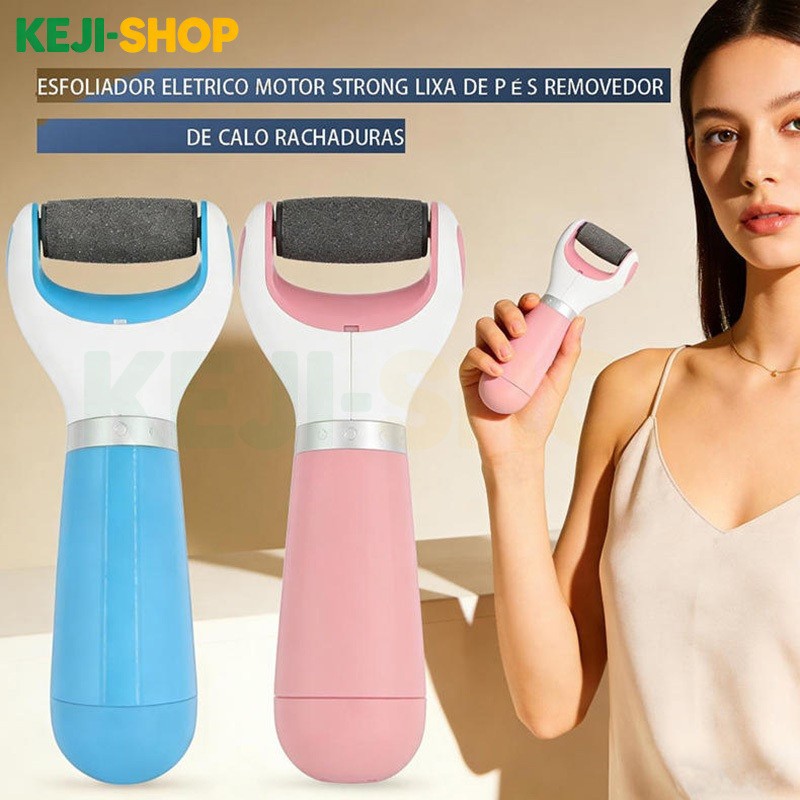 Lixa de pé Elétrica Tira Calo Esfoliador Para Pés Lixa de Pés Removedor de Calo Rachaduras + Kit Acessórios E8