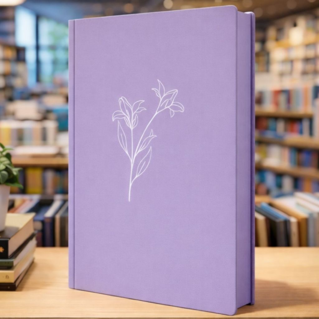 Biblia Feminina NVI | Letra Maior | Lirios Lilás | Capa Dura