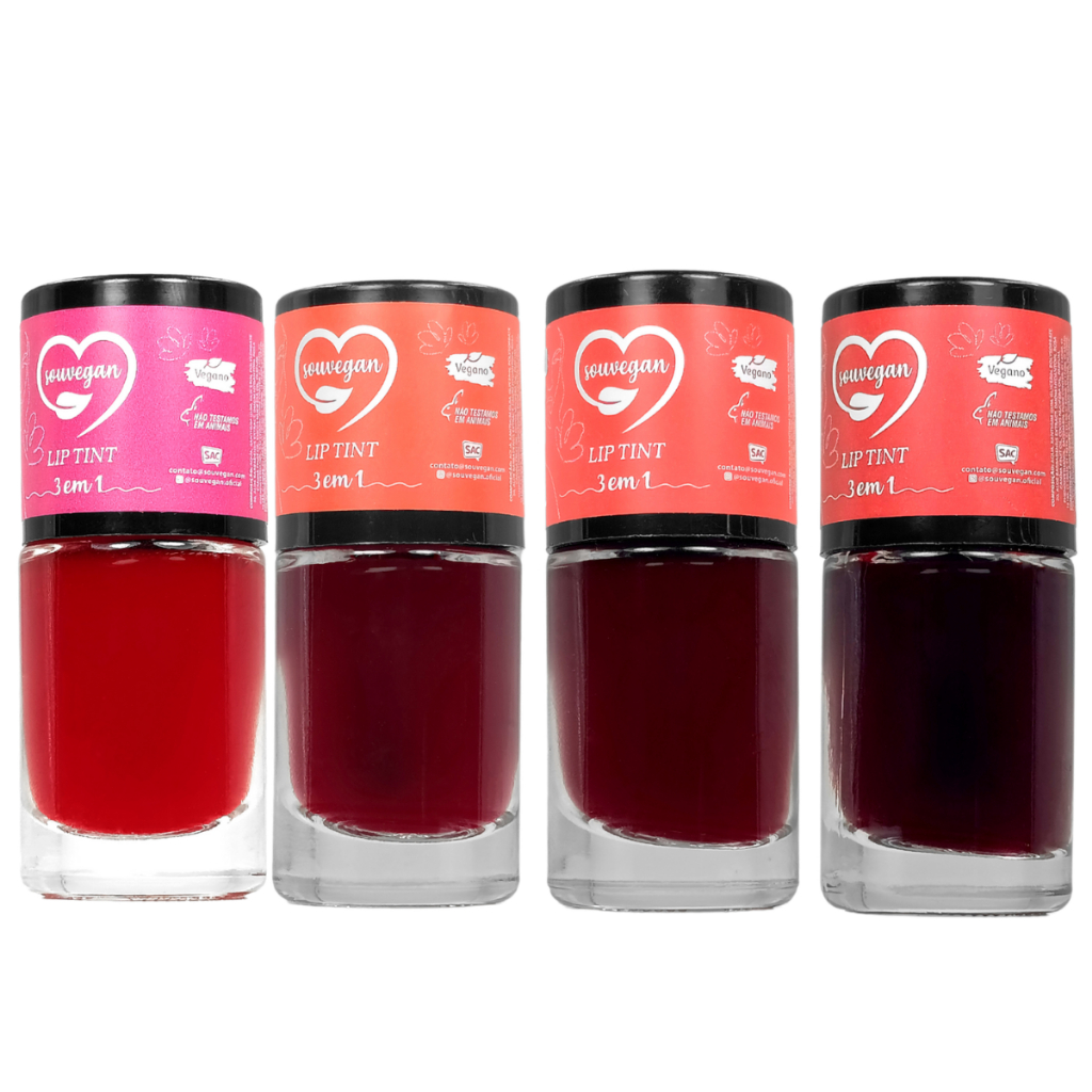 LIP TINT 3 EM 1 LONGA DURAÇÃO SOU VEGAN