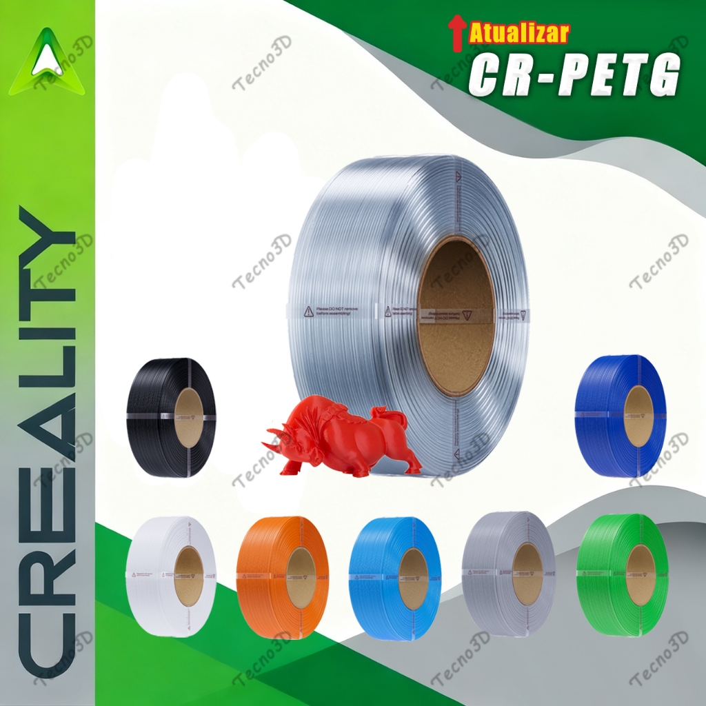 CREALITY CR-PETG Filamento de impressora 3D 1,75 mm de diâmetro 1KG/rolo Consumíveis de impressão 3D