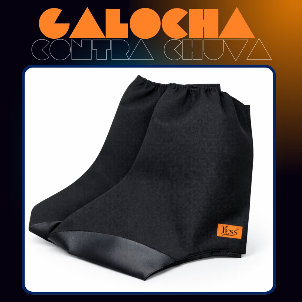 Galocha Masculina PVC Impermeável Bota chuva proteção moto motoboy motoqueiro