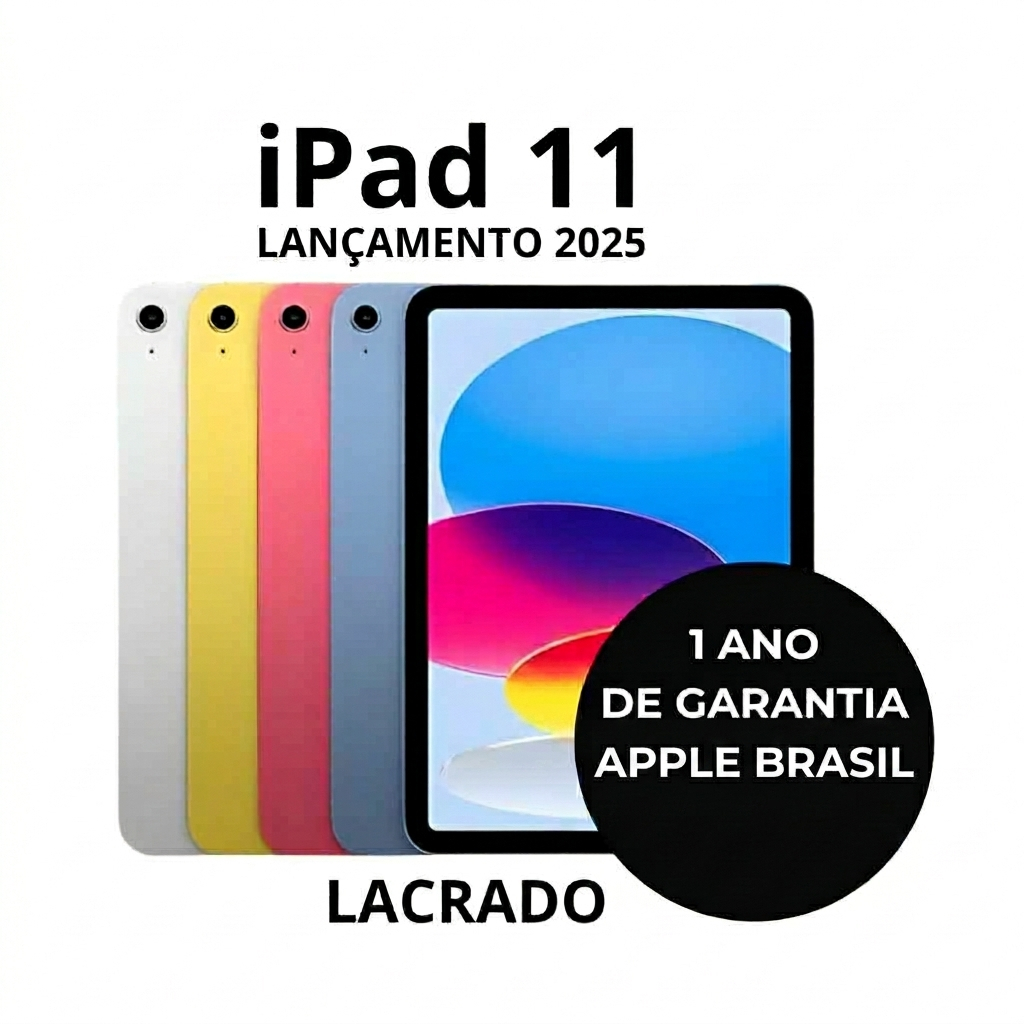 Tablet Apple IPad 11” A16 2025 Geração Lacrado Original 1 Ano Garantia Apple Brasil com NF Pronta entrega Wi Fi  ADS