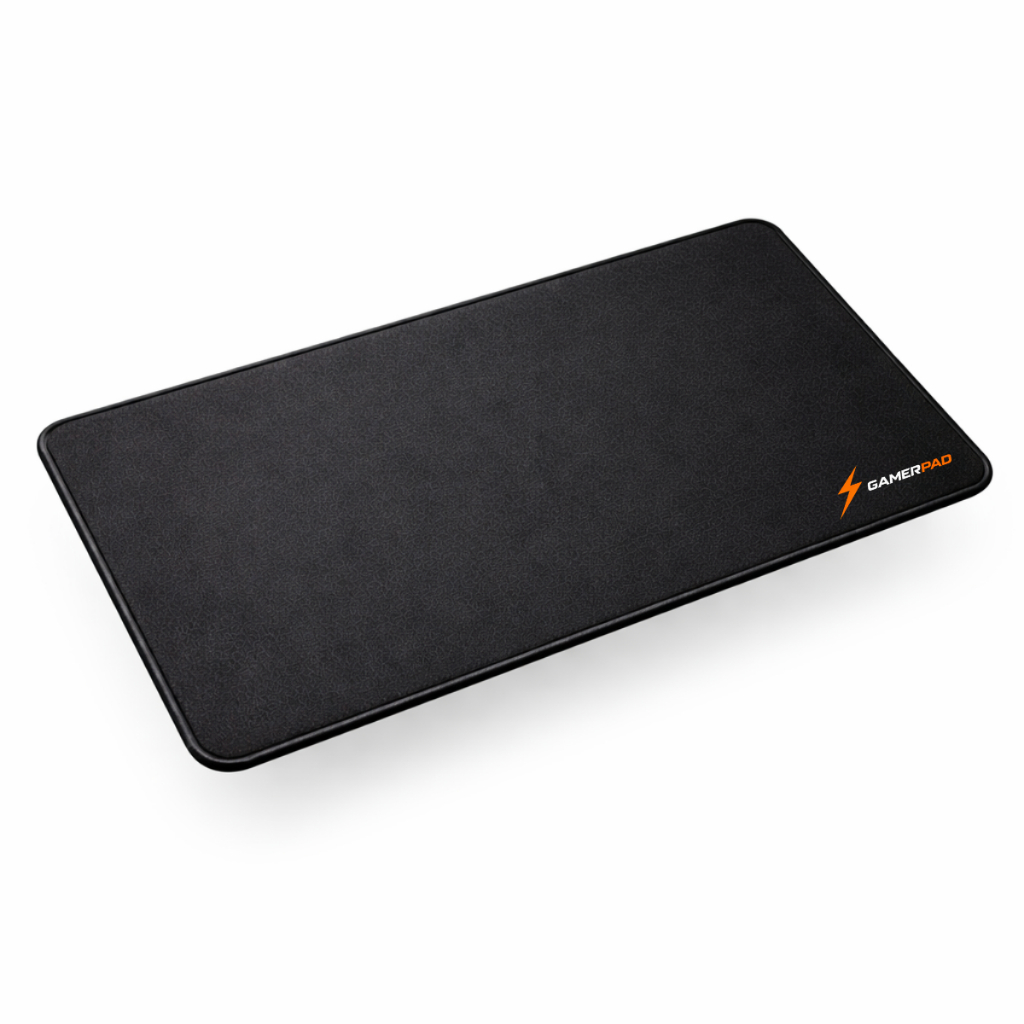 Mouse Pad Gamer 70x35 cm Preto  Base Antiderrapante e Escritorio Jogos