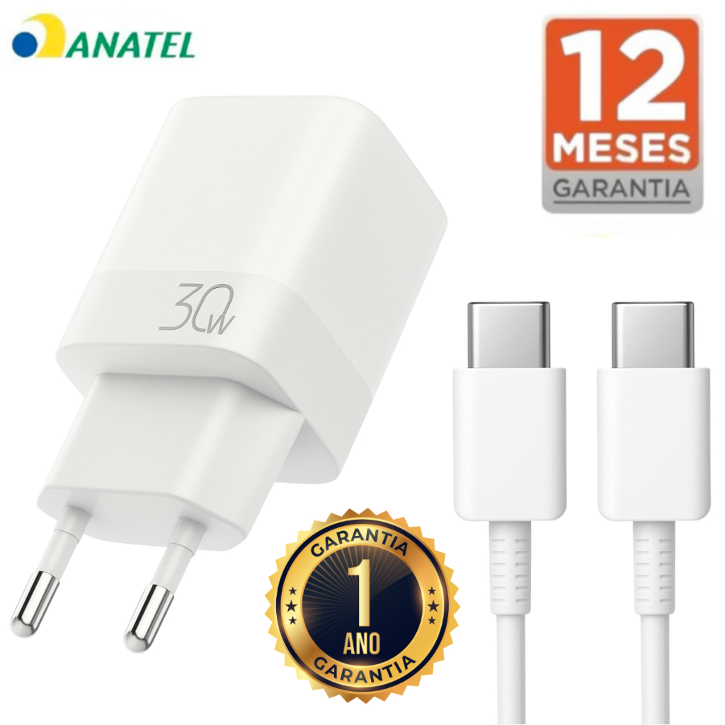 Carregador Turbo para Samsung  Usb-C A04 A05 A06 A07 A15 A16 A17 A25 A26 A27 Original