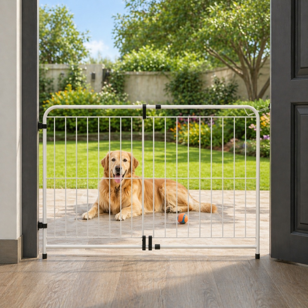 Portão Grade Proteção Expansivo Grande Para Criança/ Cachorro/Pet De 70 A 115 Cm