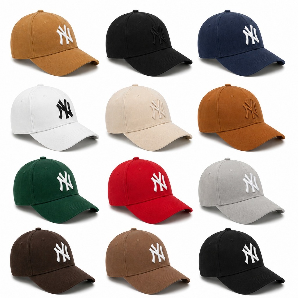 Boné New York NY Bordado, Aba Curva, Unissex, Regulagem Ajustável, Blogueira - ENVIO IMEDIATO