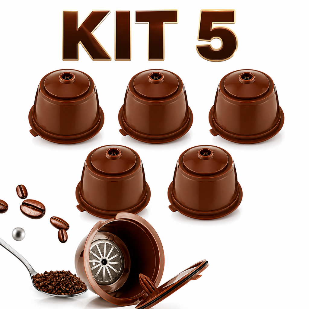 Kit Cápsulas Café Dolce Gusto Reutilizável Recarregável